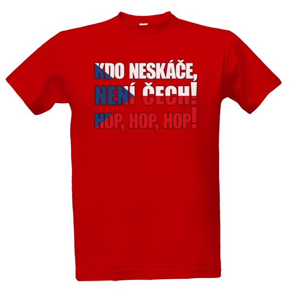 Tričko s potiskem kdo neskáče